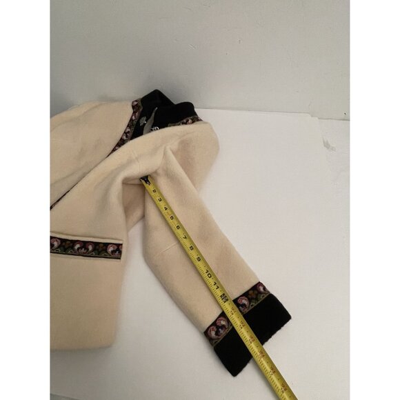 A.S. Evebofoss Norway Vintage Pure New Wool Jacket Coat Silver Clasps Women's 40 - Picture 16 of 16